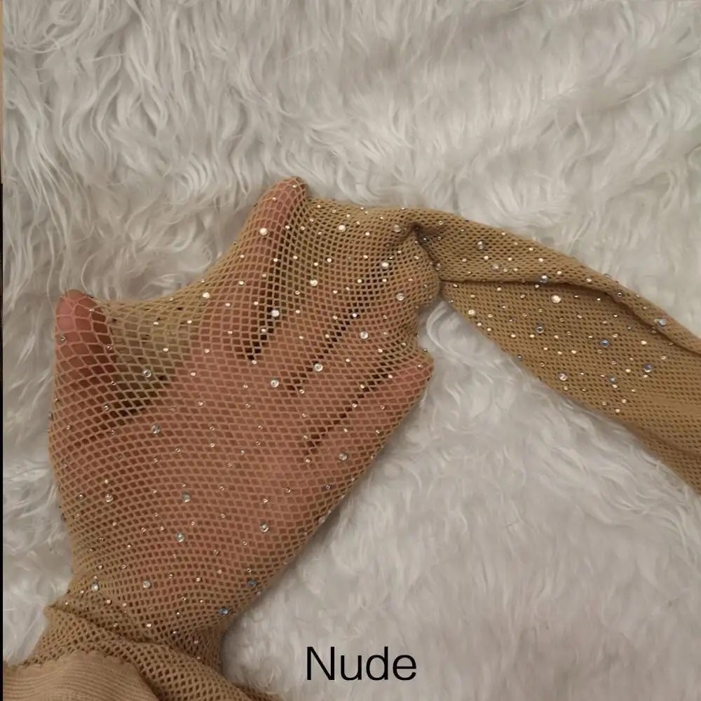 Glitter stockings nude mesh net sexy NWT - Picture 2 of 2